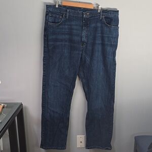Wrangler Jeans Men's Size 42 Blue Denim Relaxed Fit Pants